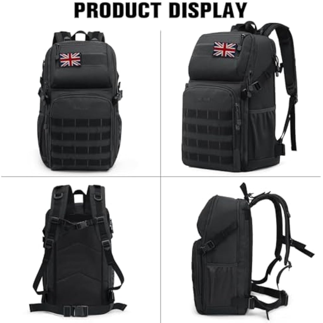 G4Free 35L Military Tactical Backpack Army Assault Molle Pack Bag Rucksack Daypack Fishing Trekking Hunting