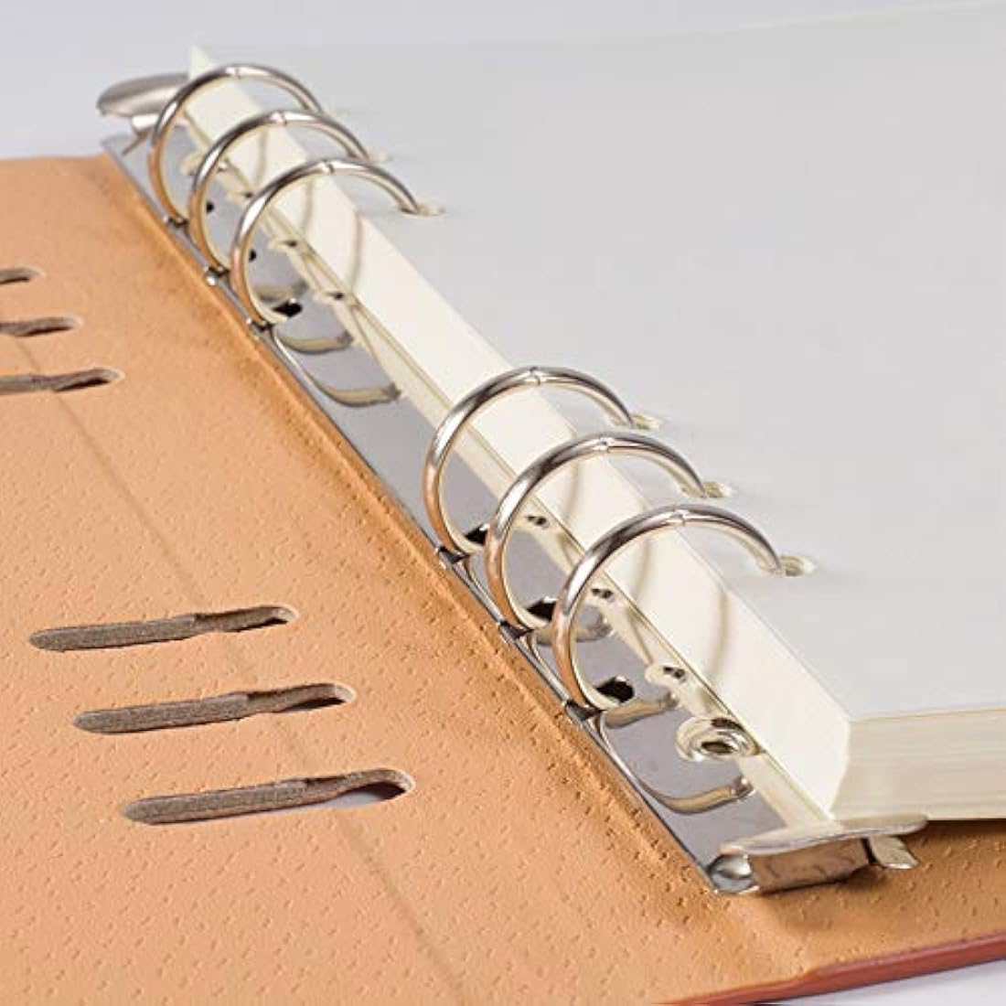 Nokingo A5 Blank Refills Paper for Filofax Planner/Binders, 100 Sheets/200 Pages, 100gsm White Paper, 6 Hole Loose Leaf Paper, 14.8x21cm