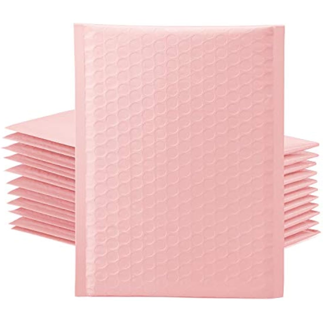 Switory 25Pcs Padded Envelopes, 15.3x22.9cm Bubble Mailers with Easy Tear Strip Peel and Seal Mailer Bags Postal Wrap Envelope Cushioned Protective Packaging, Pale Pink (Inside Size: 15.3x22.9)