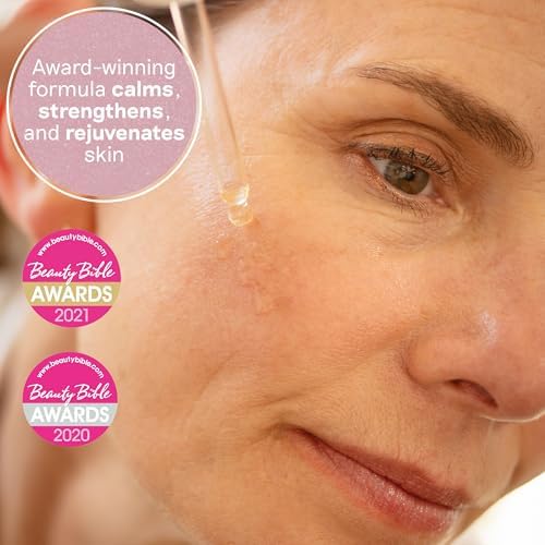Balance Me Rose Otto Face Oil 30ml, Dry Skin Face Moisturiser with Rosehip, Skin Care for Anti Redness and Acne Scarring, Vegan Cruelty Free