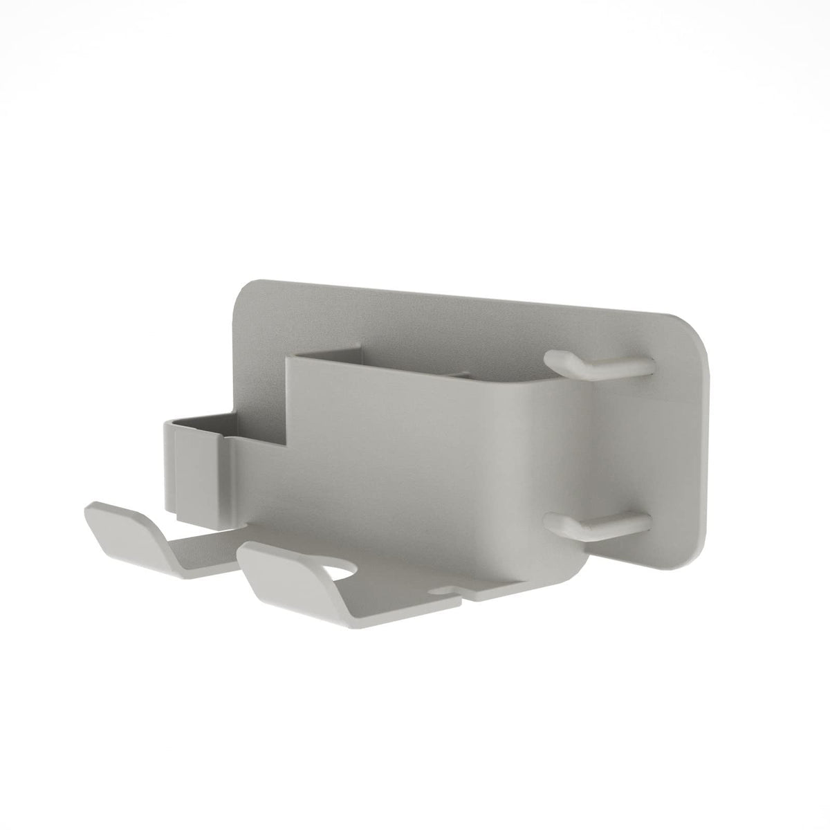 Hosoncovy Hair Dryer Holder - Wall Mount Hanger, Universal Toiletries Storage Shelf (Grey)