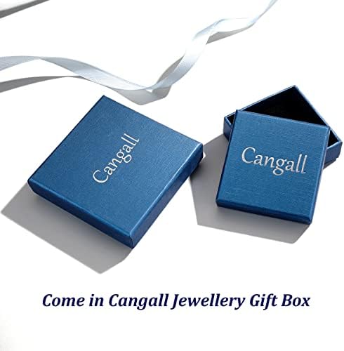 Cangall 925 Sterling Silver Anxiety Ring - Adjustable Open Fidget Ring With Beads Spinner for Stress and Depression Relief - Unisex Anti-Anxiety Ring