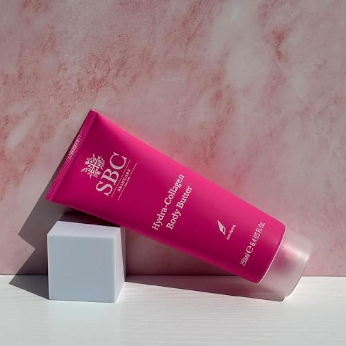 SBC Skincare Hydra-Collagen Body Butter 250ml, Anti-Ageing & Firming Moisturiser, Marine Collagen, Shea Butter & Vitamin E, Fast-Absorbing & Non-Greasy