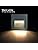 Arotelicht 8pcs/3W Wall Recessed Stair Lights,IP65 Waterproof,Warm White,LED Step Night Light Indoor/Outdoor,Aluminum,Garden Lighting Deck Balcony,Grey Cover,for Stairs,corridors,Steps