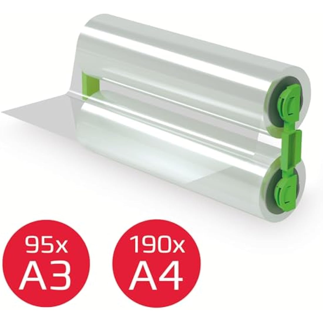 GBC Foton 30 Refill Lamination Roll for Refillable Cartridge, 100 Micron, Laminates Up to 190 x A4 Sheets, Gloss Finish, Easy-Load, 4410027,White