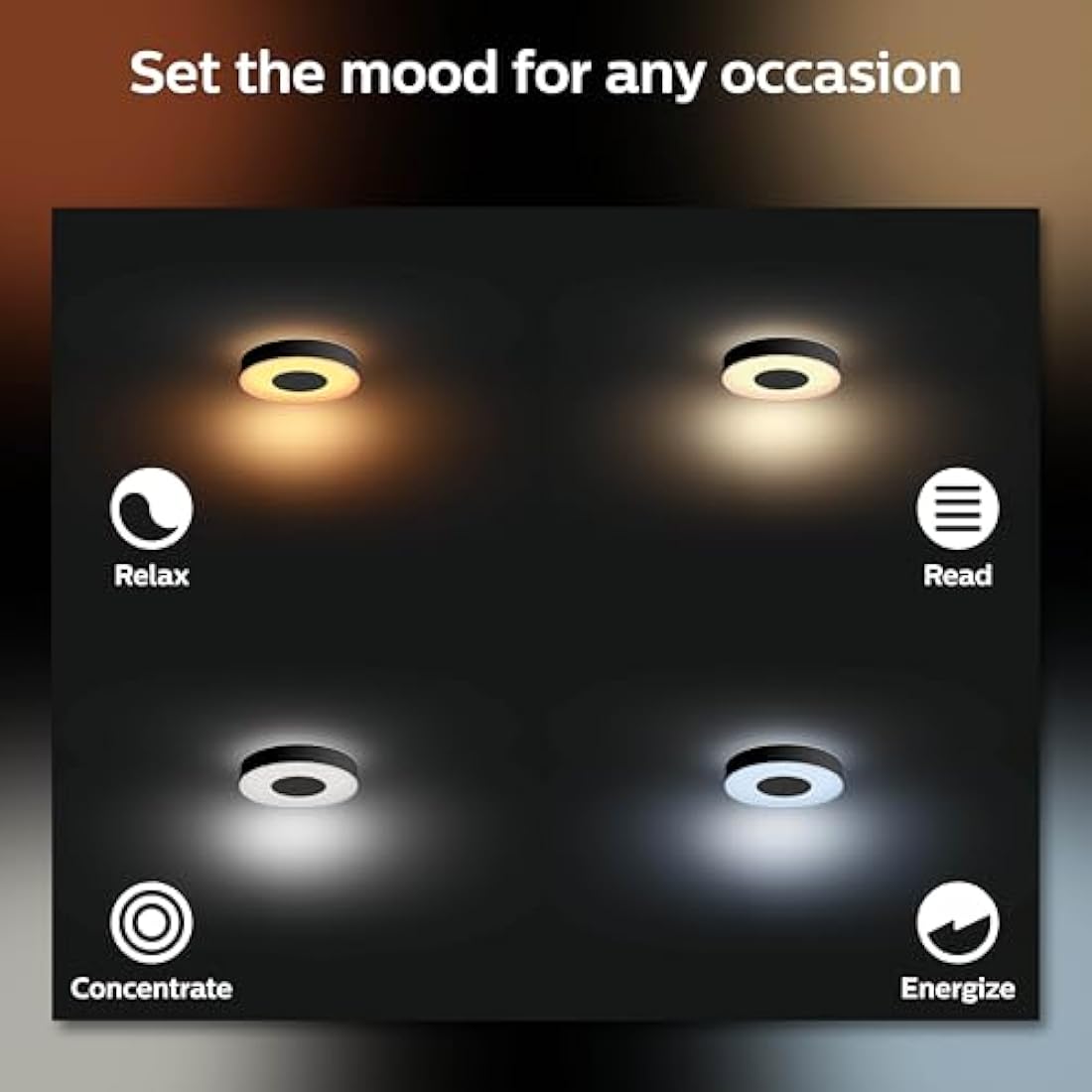 Xamento M Hue Ceiling lamp Black