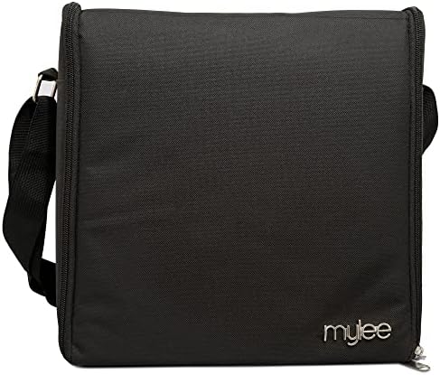 MYLEE Gel Polish Carry Case – Nail Polish Storage Organiser, Holds 84 Nail Polish Bottles, 3X Removable Trays, Travel Friendly Bag, Nail Technician Case, Foam Insert, Professional & Home Use
