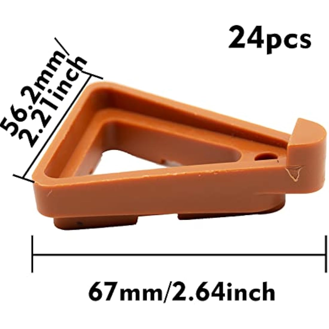 SZXMDKH 24 Triangle Toes Plant Pot Feet - Invisible Risers & Lifters for Terracotta & Other Pots - Indoor & Outdoor Use