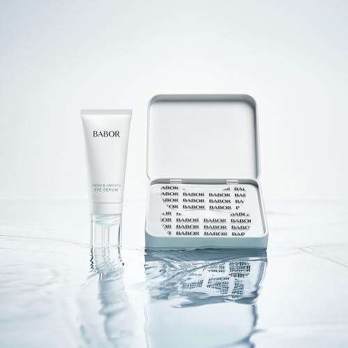 BABOR Instant Fresh & Smooth Eye Serum + Patches | Intensive Moisture & Freshness for a Smooth Eye Area | Eye Serum and Eye Pads (reusable) - 15ml Serum & 2 Eye Pads