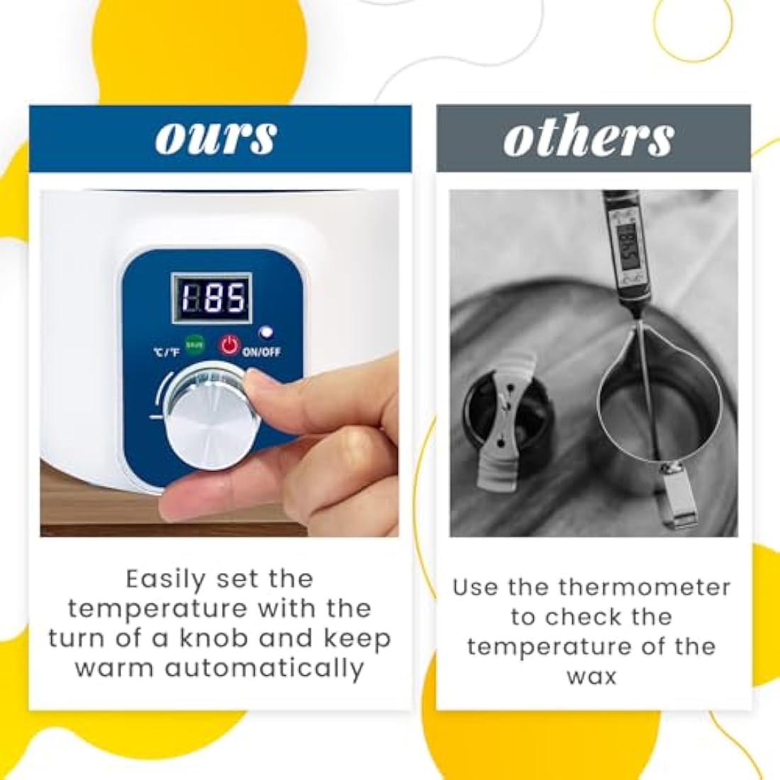 KQU Electric Wax Melter with Digital Temperature, Digital Wax Melting Pot for Candle Making for Adult, Non-Stick Candle Making Pouring Pot with Spout and Automatic Constant Temp Control