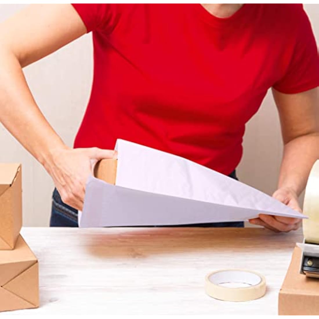 NaXew Padded Envelopes A3, with Easy Tear Strip Peel + Seal Bubble Mailer Bags Postal Wrap Envelope Cushioned Protective Packaging 300 x 445 (White A3, 10pcs)