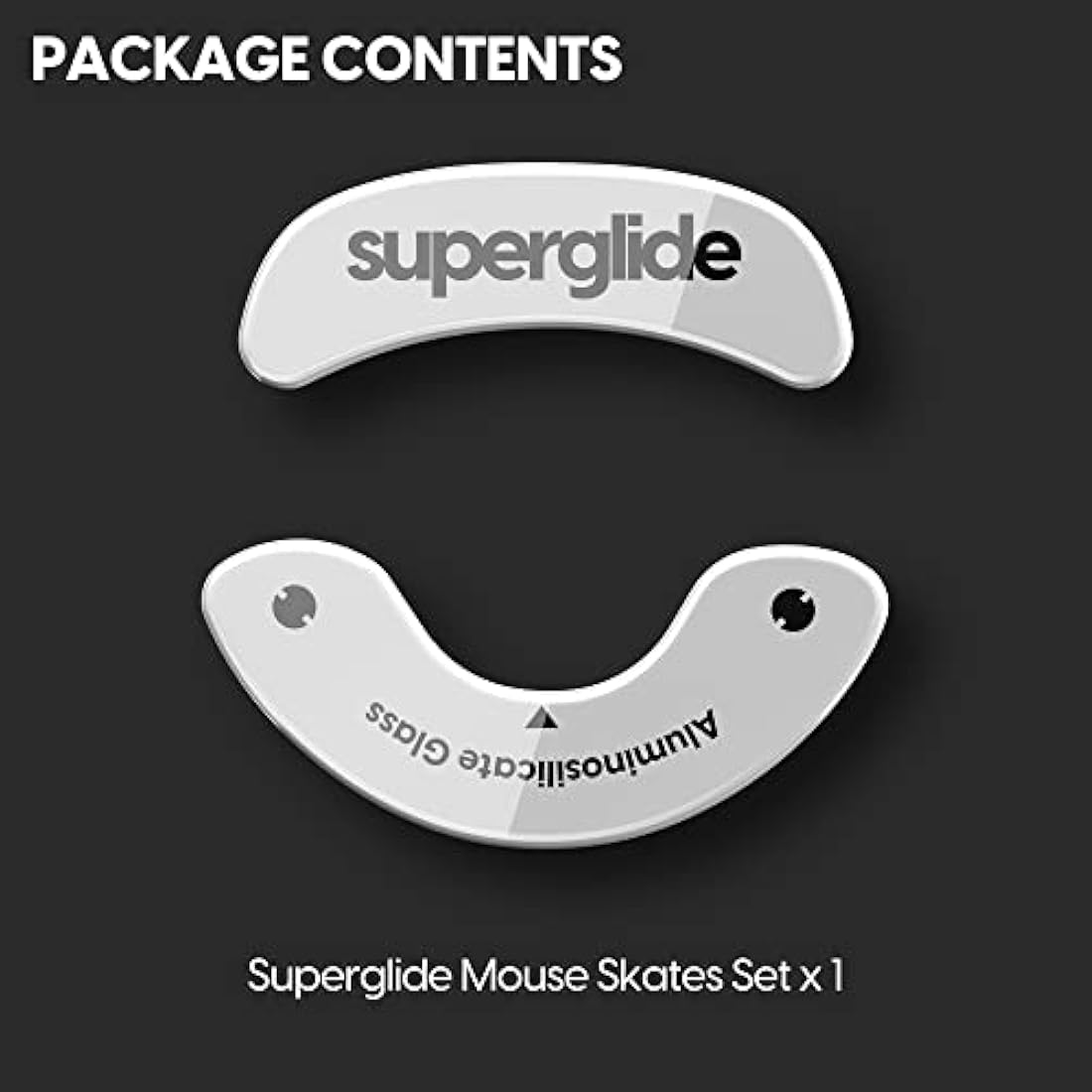 Superglide - Fastest and Smoothest Mouse Feet/Skates Made with Ultra Strong Flawless Glass Super Fast Smooth and Durable Sole for Endgame Gears XM1 RGB / XM1r [White]