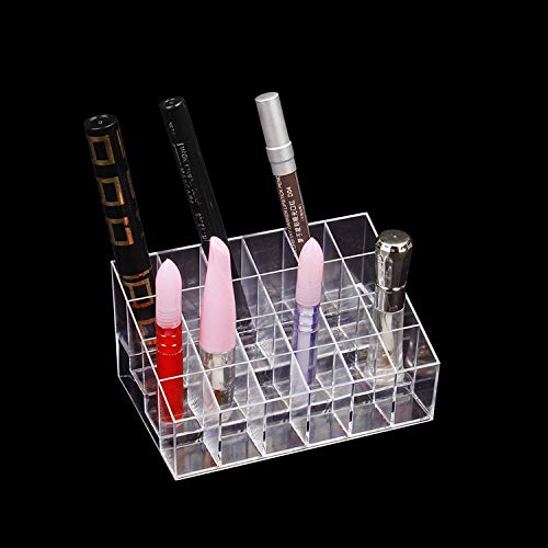 Shiwaki 24 grid transparent plastic storage box household small items storage box transparent crystal box item display stand