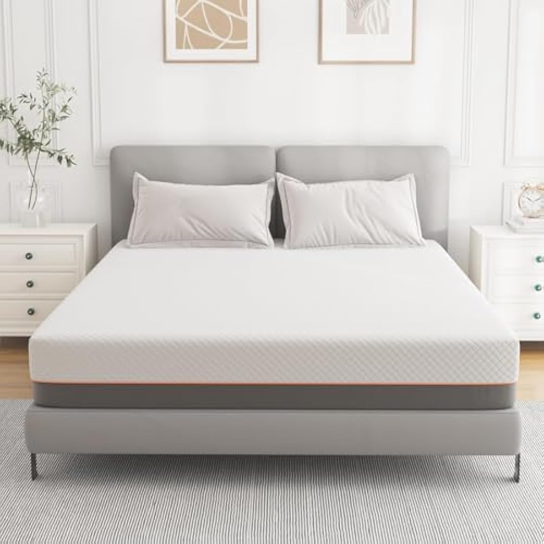 wowttrelax Memory Foam Mattress, 3ft Single Mattress, Medium Firm, Soft Skin-friendly Durable, Breathable Comfort Sleep, Back Pain Support (90x190x20cm)