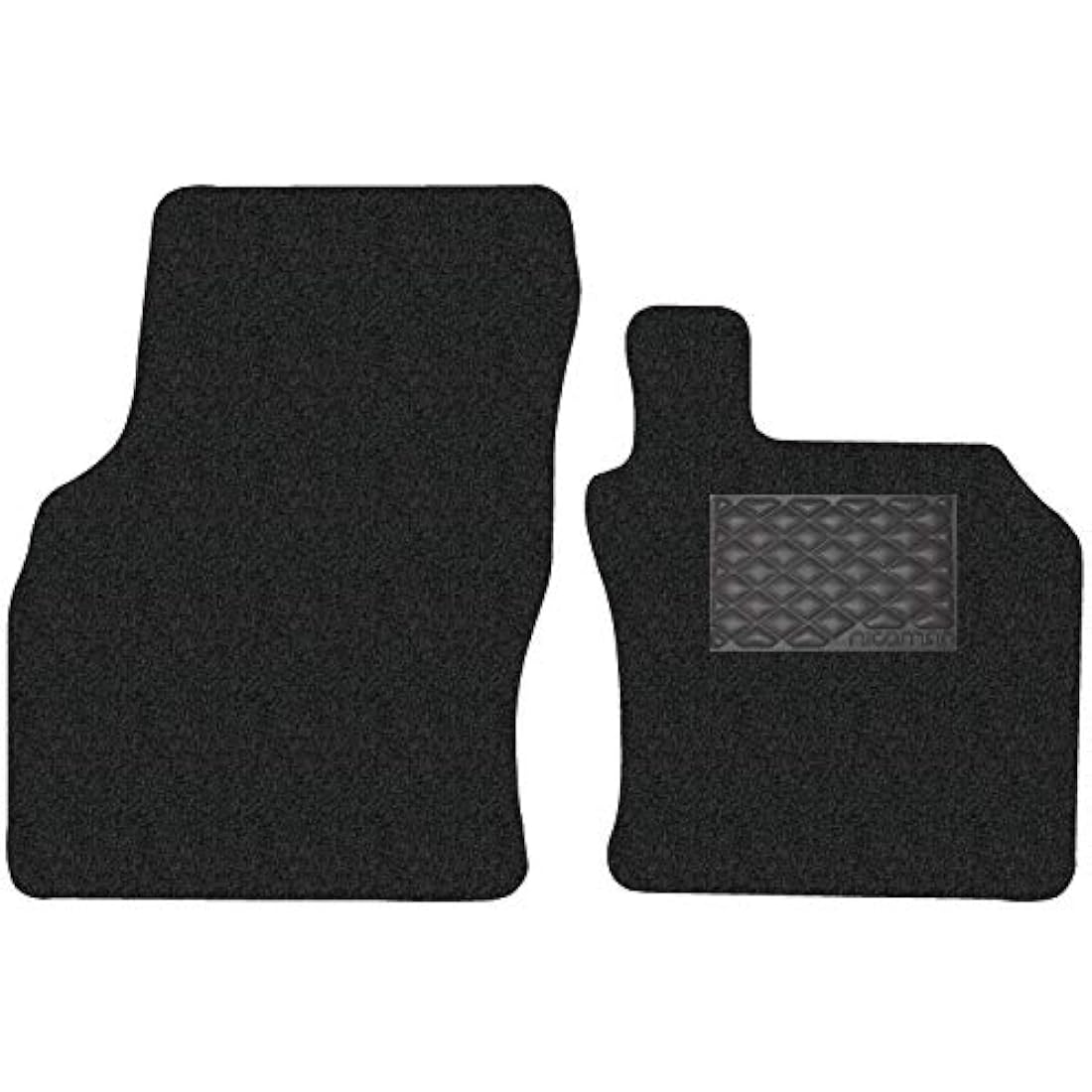 Nicoman Spaghetti All-Weather Fully Tailored Car mats Fit【2013-2019 Golf MK7 Hatchback/Estate】(Front Set 2-Piece,Black)