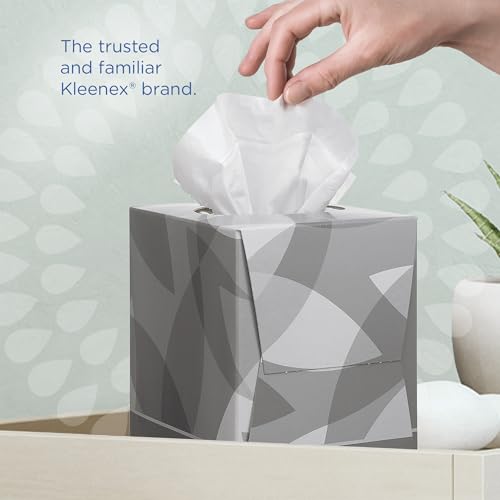 Kleenex Facial Tissue Box 8834 - Soft, Strong and Absorbent - 12 x 88 (1056 Facial tissues) White, 2-ply, Fragrance-Free