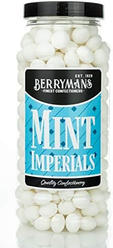 Original Mint Imperials Retro Sweets Gift Jar By Berrymans Sweet Shop - Classic Sweets, Traditional Taste.