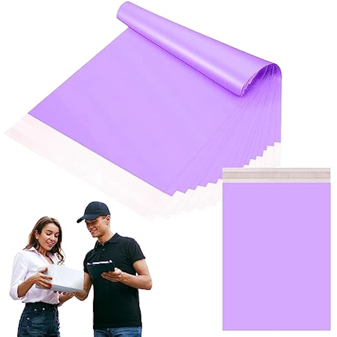 50pc 20x35cm Purple Vinted Postage Bags Mailing Bags for Clothes,Mailing Poly Postal Self Seal Bags,Parcel Shipping Bags Strong Packaging Bag Delivery Bags Plastic Envelopes for Posting Clothes Parcel