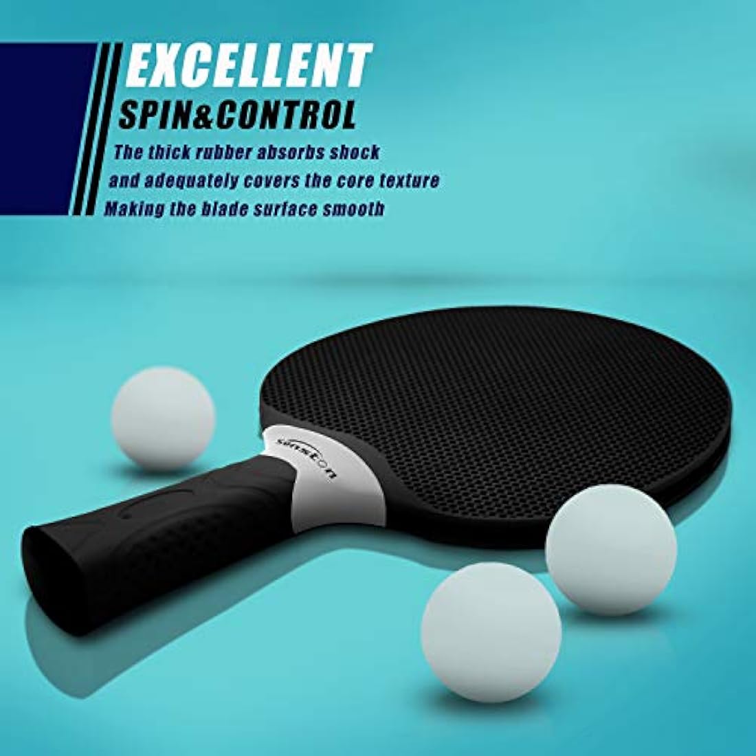 Senston Table Tennis Rackets Set,Professional Ping Pong Paddle Set for 2-4 Players, Composite Rubber Ping Pong Paddle, Indoor or outdoor games.
