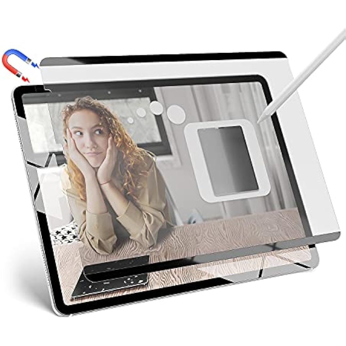 Thorani Paper-Feel Pro (4th Gen, Magnetic) for Microsoft Surface Laptop 3, 4 & 5 13.5" - Matte TPU Film for Writing & Drawing Like on Paper, Compatible with Windows Hello