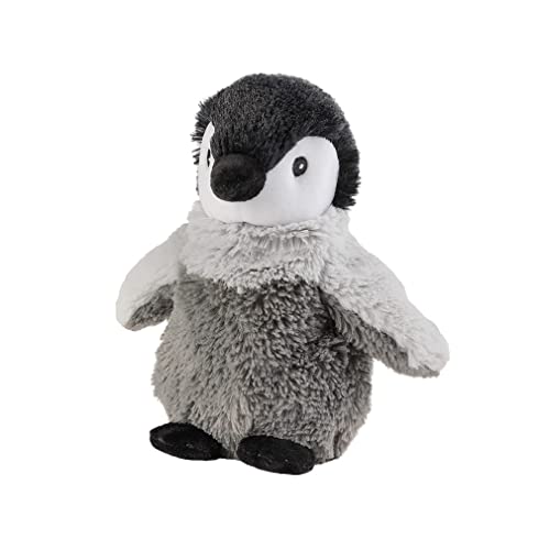 Warmies - Microwavable Plush, with Soothing Lavender Scent - Penguin, Grey (Grau Grau)