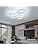 DELIPOP LED Ceiling Light, 48W 5400LM Modern LED Ceiling Lighting, Creative 4 Head Round Shaped Ceiling Lamp for Bedroom, Kitchen, Dining Room, 6500K Cool White