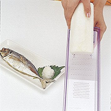 Benriner 3695 BN-3 Japanese Handheld Mandolin Slicer with Three Interchangeable Stainless-Steel Blades-Ivory, Vegetable Fruit Cutter Peeler, Stainless