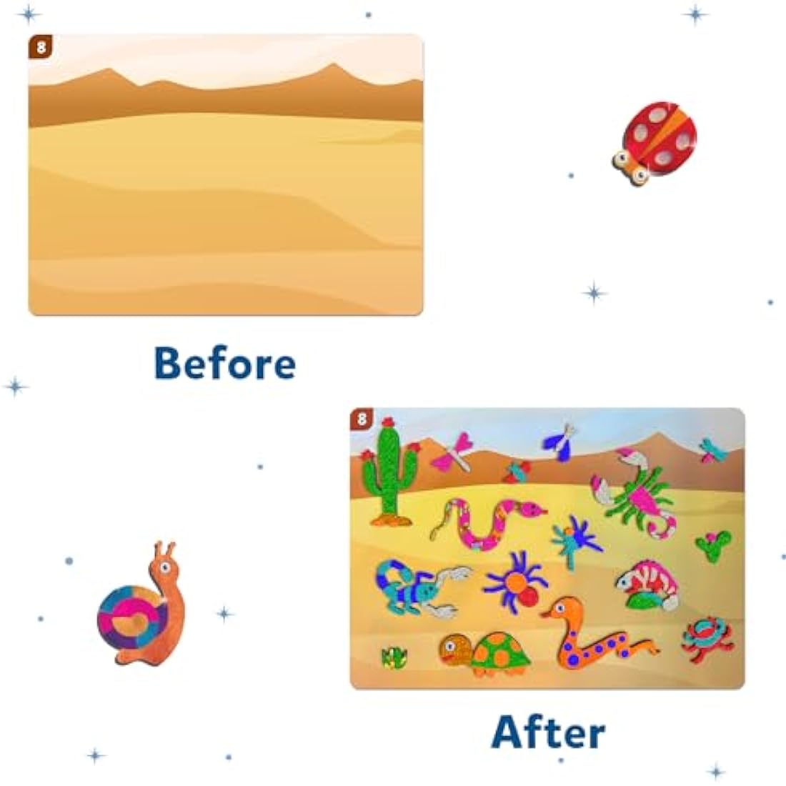 Skillmatics Foil Fun - Bugs & Butterflies, No Mess Art for Kids, Craft Kits & Supplies, DIY Creative Activity, Travel Toys, Gifts for Boys & Girls Ages 4, 5, 6, 7, 8, 9