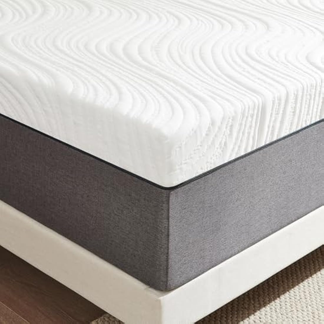 Twirest Mattresses, 30cm Double Mattresses with Memory Foam and Anti-mite, Breathable, Removable Carved Cover, Mattress in a Box, Edges Support for Sleep Supportive(135x190x30cm)