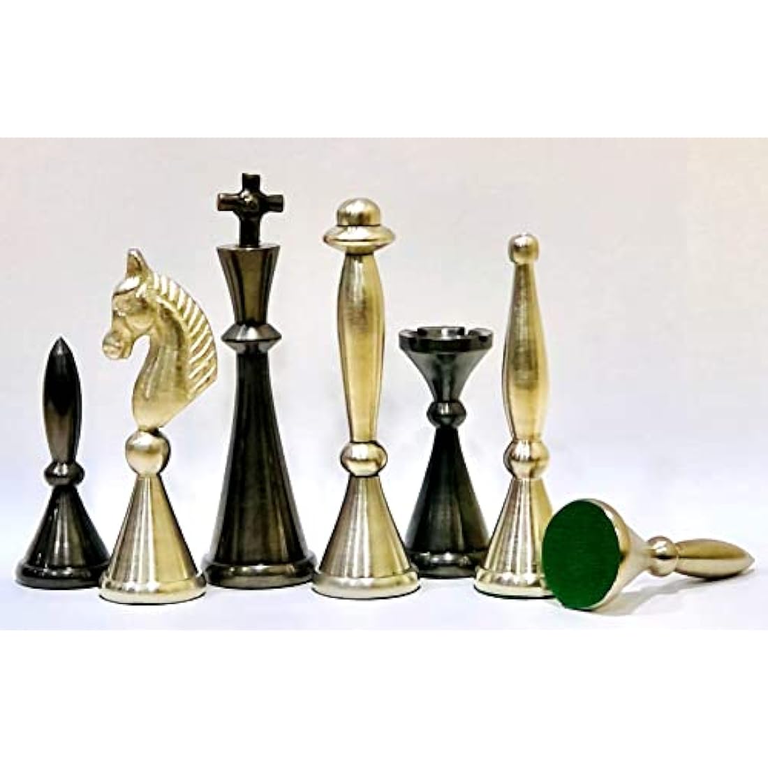 StonKraft Brass Chess Pieces Coins Pawns Chessmen - Copper Metal Chess Pieces