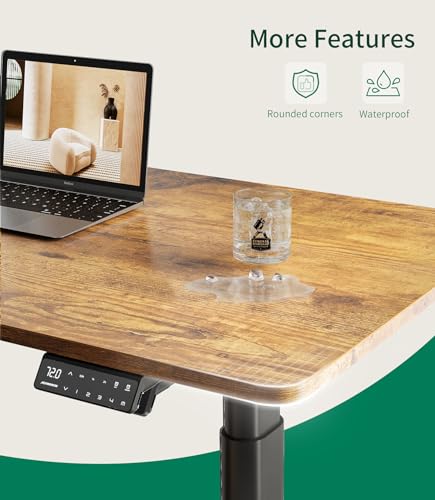 MAIDeSITe Table Top,Desktop for Height Adjustable Electric Standing Desk,120 * 60 * 2.5 cm