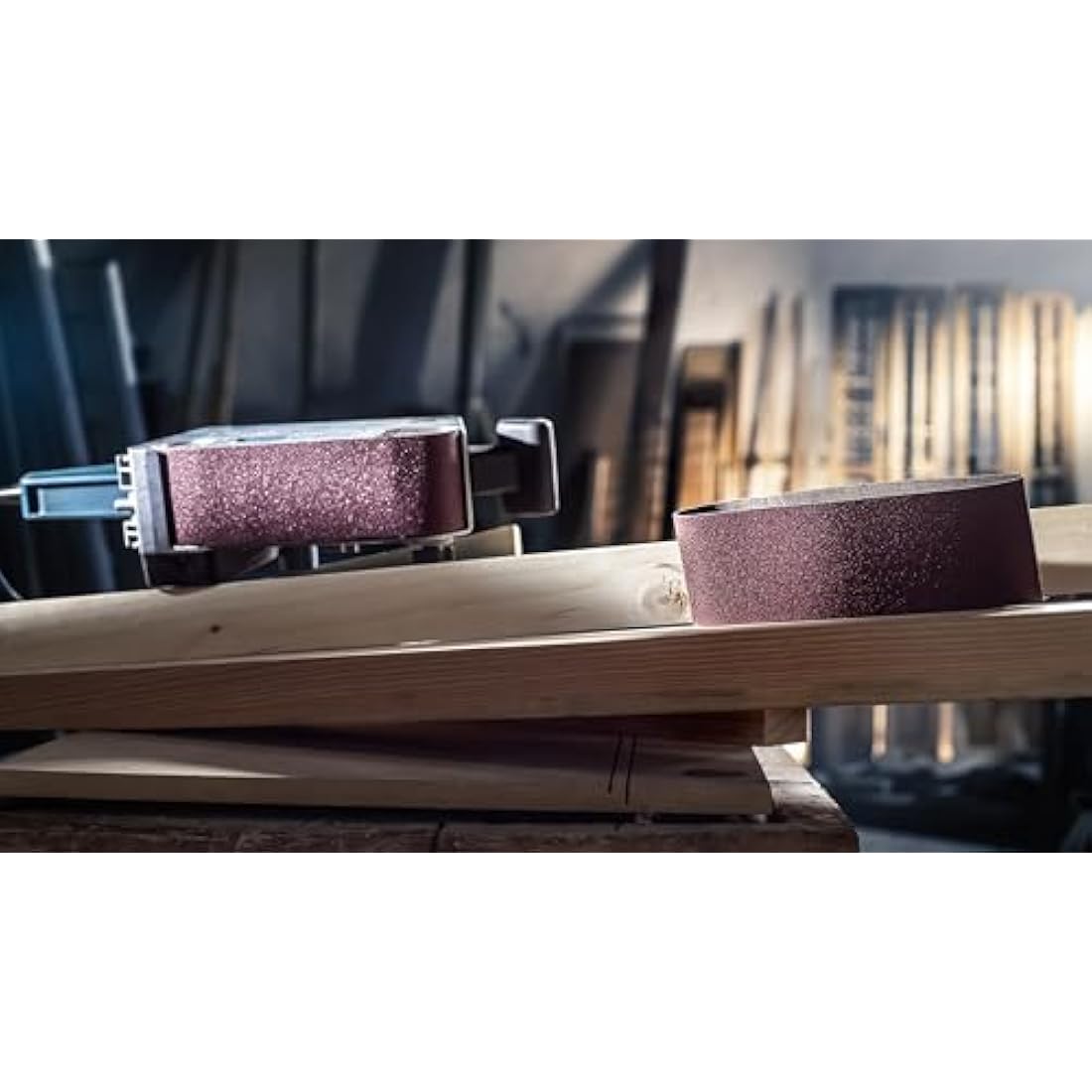 Bosch 10x PRO Paint on Wood and Hardwood X440 Sanding Belt for Sanders (for Paint on Wood, Hardwood, 75 x 533 mm, Grit 220, Professional Accessory Belt Sander)
