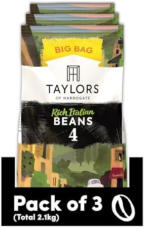 Taylors of Harrogate Rich Italian Coffee Beans, 700 g (Pack of 3 - Total 2.1kg)