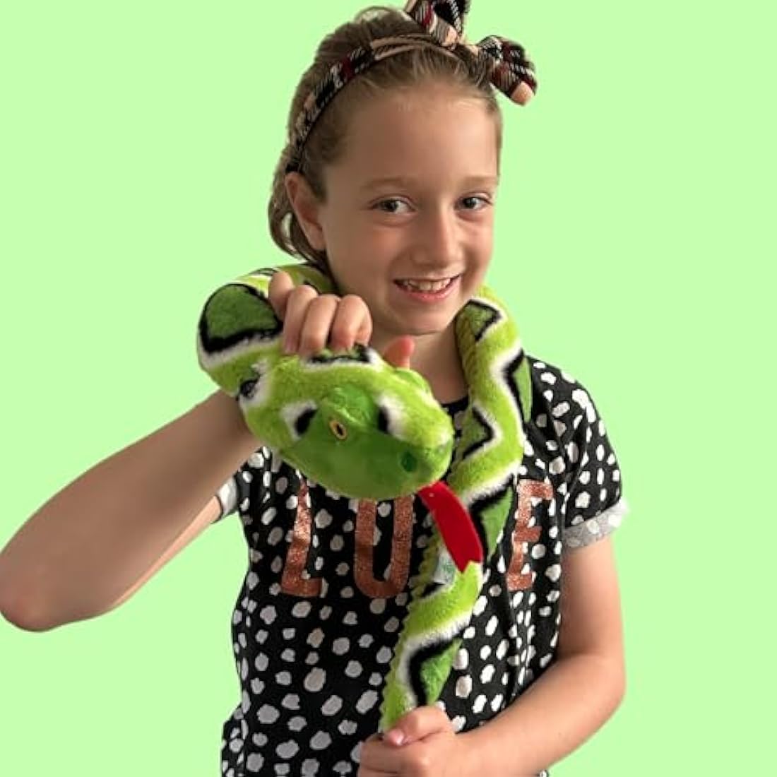 Deluxe Paws Plush Cuddly Soft Eco Toys 100% Recycled (Snakes 100cm (Random Colour))