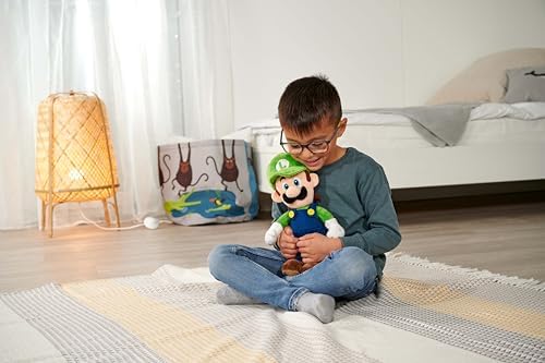 Super Mario Simba- Plush Luigi 109231011 - height 30 cm