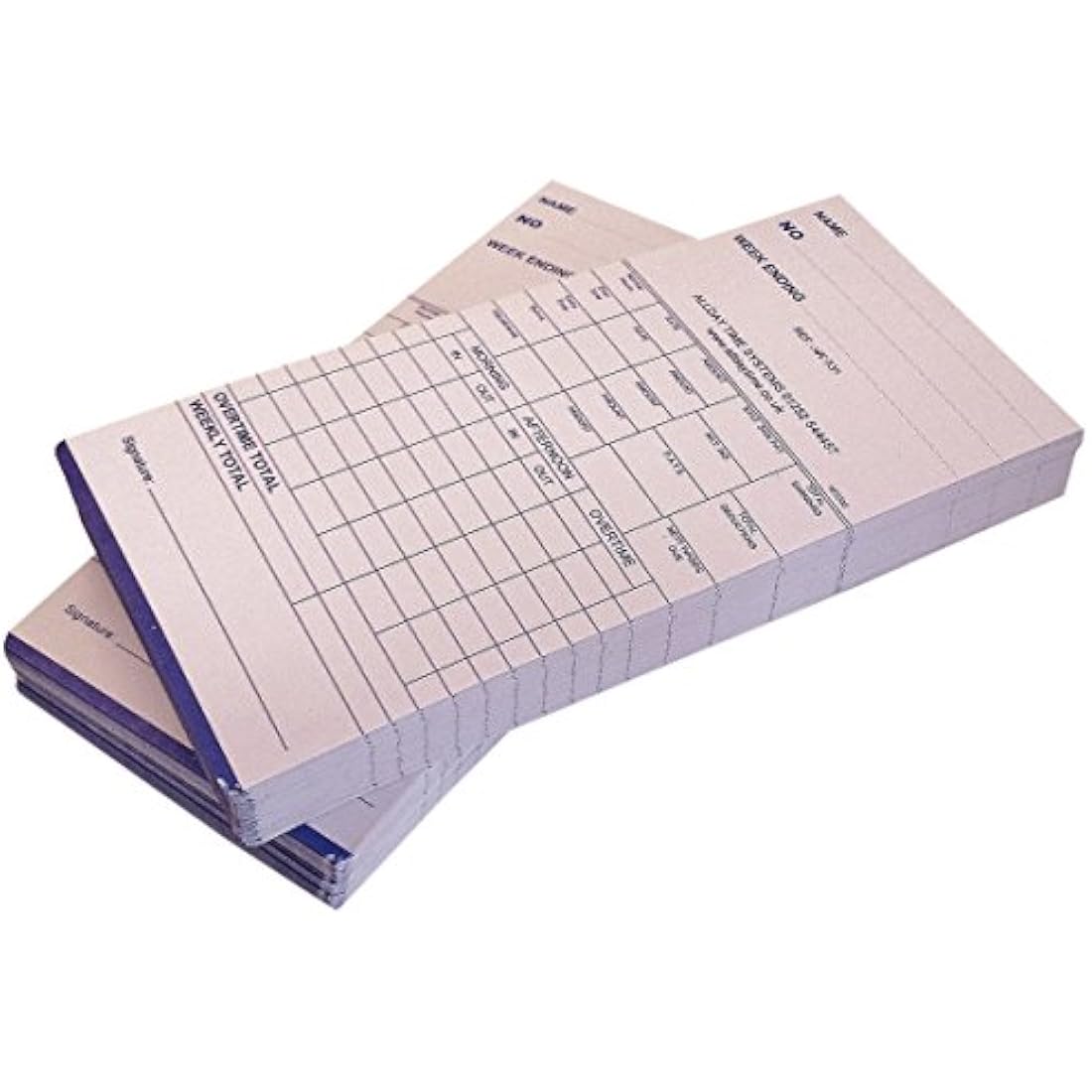 QuickClocks Weekly Clocking in Cards (Pack 1000 Cards) for QuickClocks QC500 and QC400N Clocking in Machines