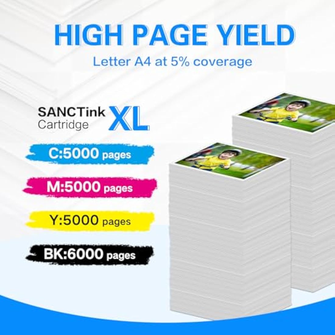 LC426-XL LC-426XL 6000/5000 Pages (High Yield) Ink Cartridges Replacement for Brother LC-426XL LC-426 426XL Compatible for Brother MFC-J4335DW MFC-J4340DW MFC-J4535DW MFC-J4540DW cartridges, 4 pack