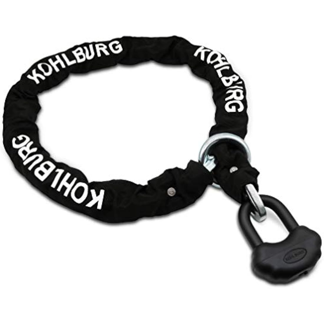 KOHLBURG 6 kg Massive Motorcycle Security Chain Lock - 150cm Long with Our Highest Security Level 10plus of 10 - Heavy Duty 13mm Steel Chain as Anti Theft Motorcycle Lock, Scooter & ebike Lock
