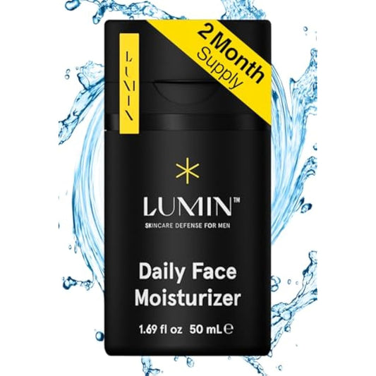 Lumin - Daily Face Moisturizer for Men - Mens Face Lotion, Men's Skin Care, Ideal for normal & combination skin, 50ml, 1-Pack