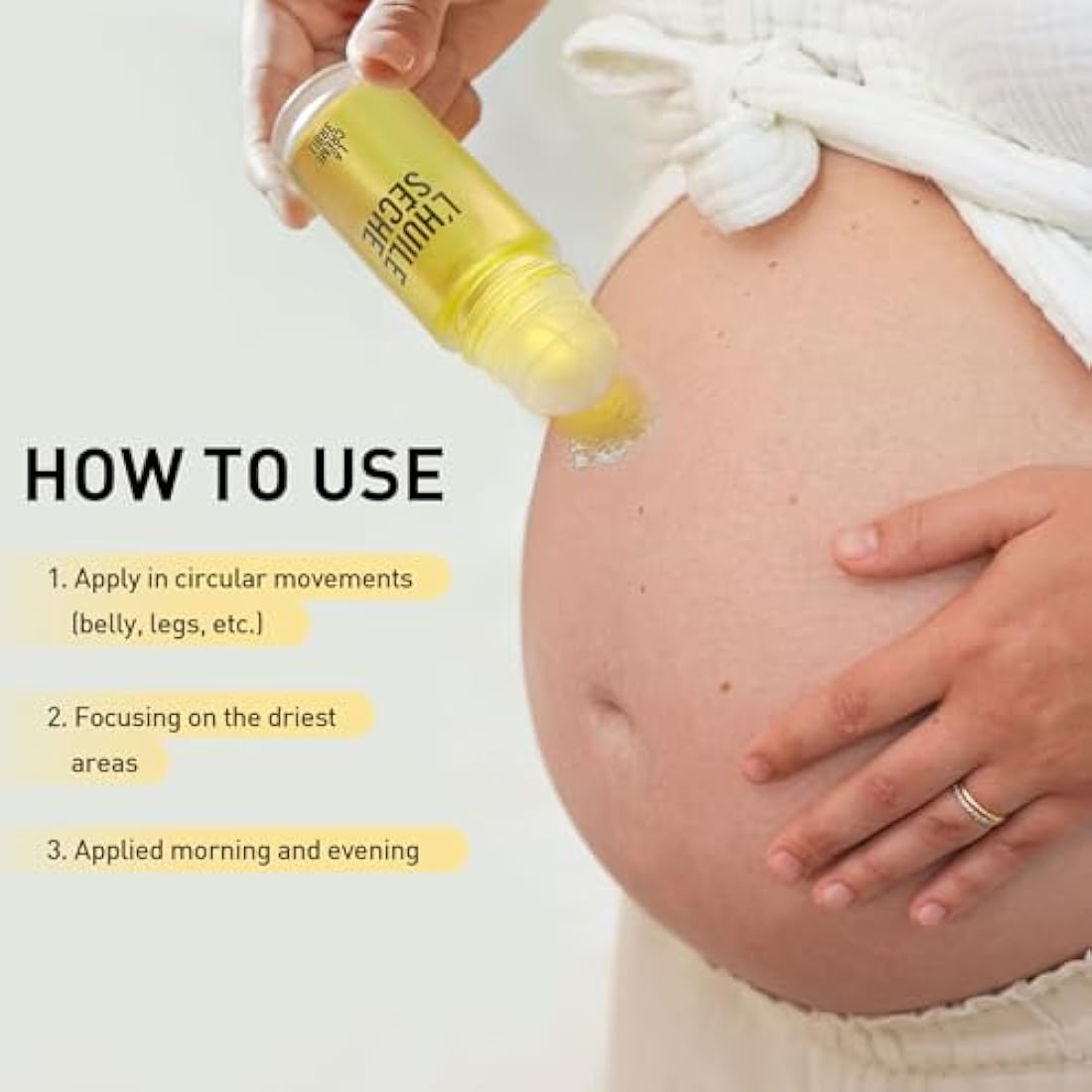La Crème Libre - Refillable Organic Skin Care Oil - 100% Natural - Prevents and Reduces Stretch Marks - Nourishing and Non-Sticky - Improves Skin Elasticity - Refillable Pack 115ml