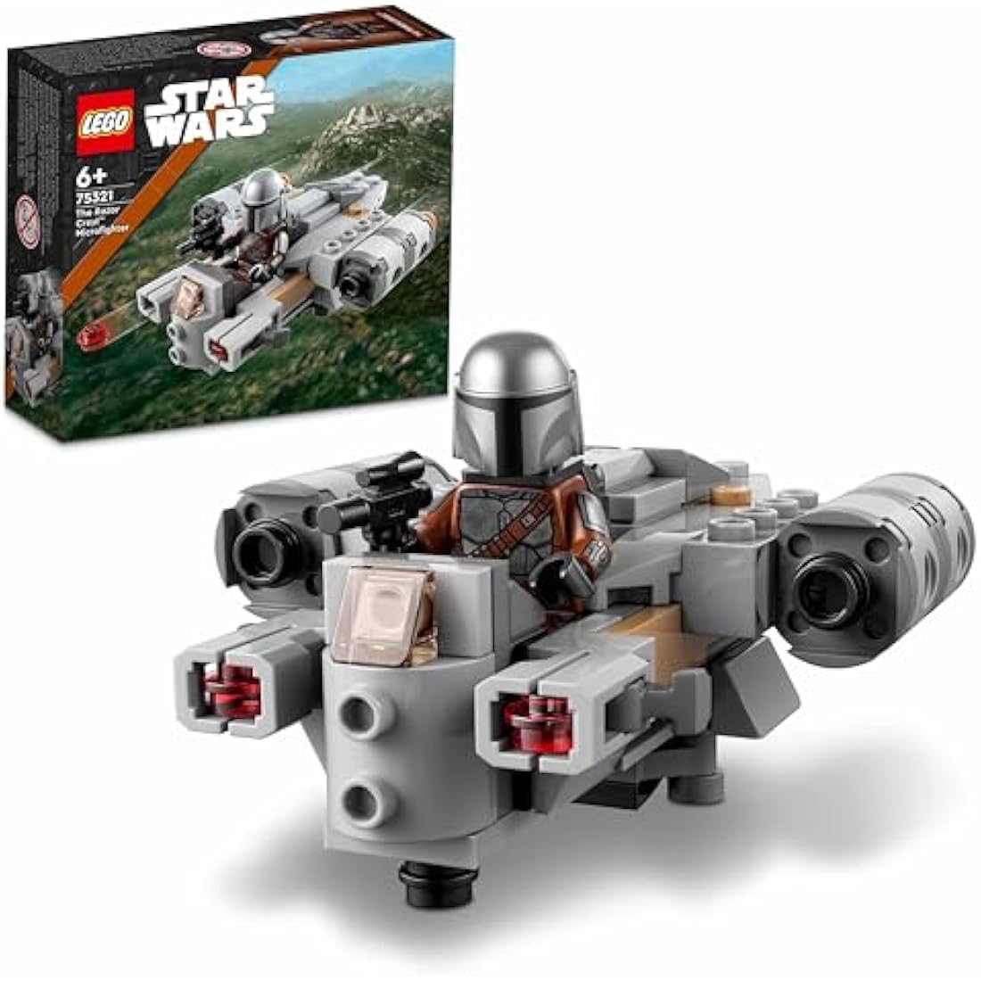 LEGO 75321 Star Wars The Razor Crest Microfighter Building Toy, Mandalorian Gunship & Minifigure, Gift Idea for Boys and Girls age 6 Plus Years Old