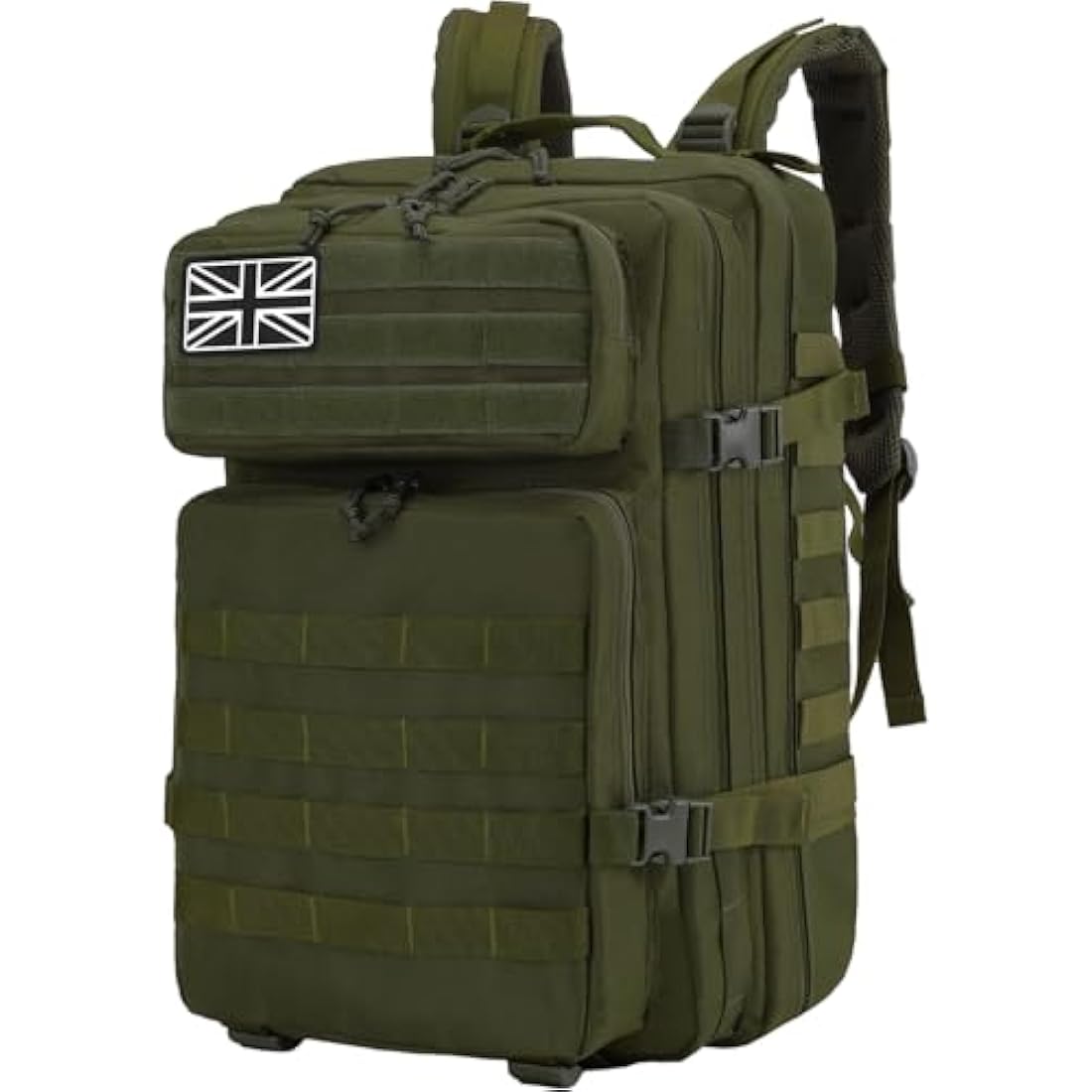 Delgeo 45L Military Tactical Backpacks Molle Army Assault Pack 3 Day Bug Out Bag Hiking Treeking Camouflage Hunting Rucksack