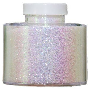 Large White Glitter Pots