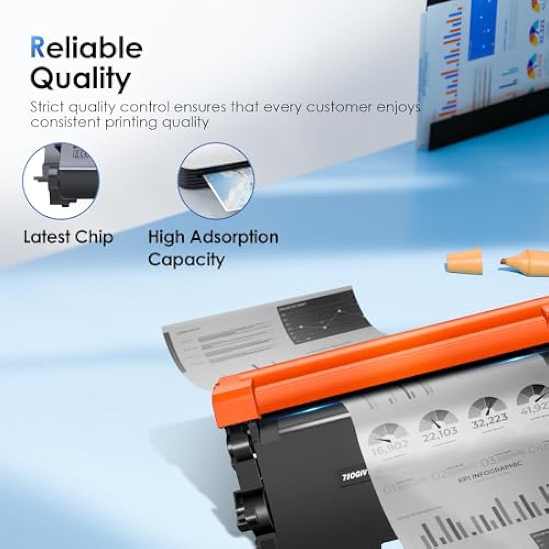NOGIVY TN3480 TN3430 Toner Cartridges Replacement for TN 3480 TN-3480 Compatible with Brother HL-L6400DW HL-L5100DN MFC-L5750DW DCP-L5500DN HL-L5200DW HL-L5000D MFC-L5700DW HL-L6400DW (Black, 2-Pack)