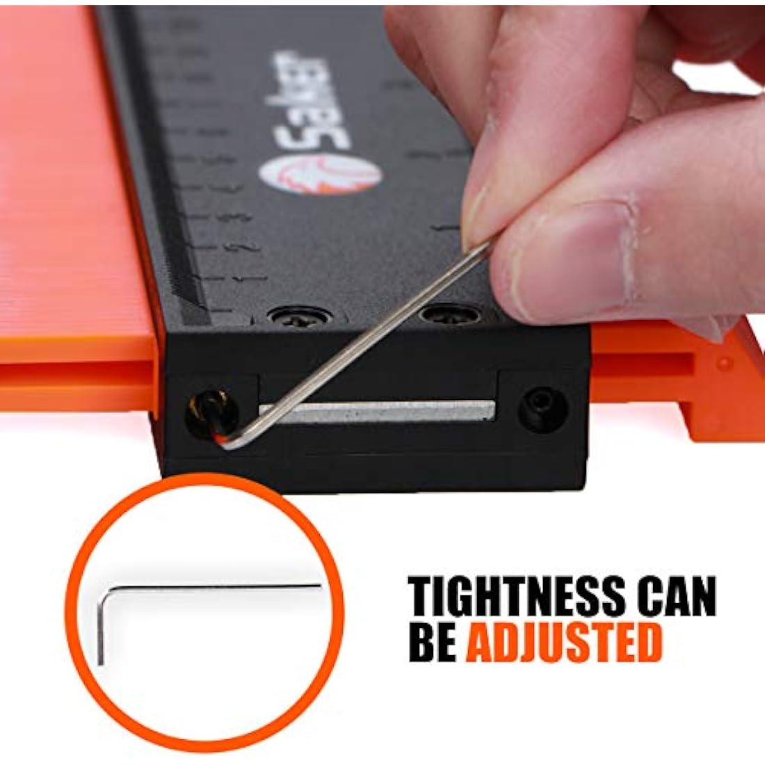 Saker Contour Gauge Profile Tool, Adjustable Lock, Precisely Copy Irregular Shape Duplicator, Welding Woodworking Tracing, 2pcs, 5+10 Inch (12+25 cm), Must Have Tool for DIY Handyman