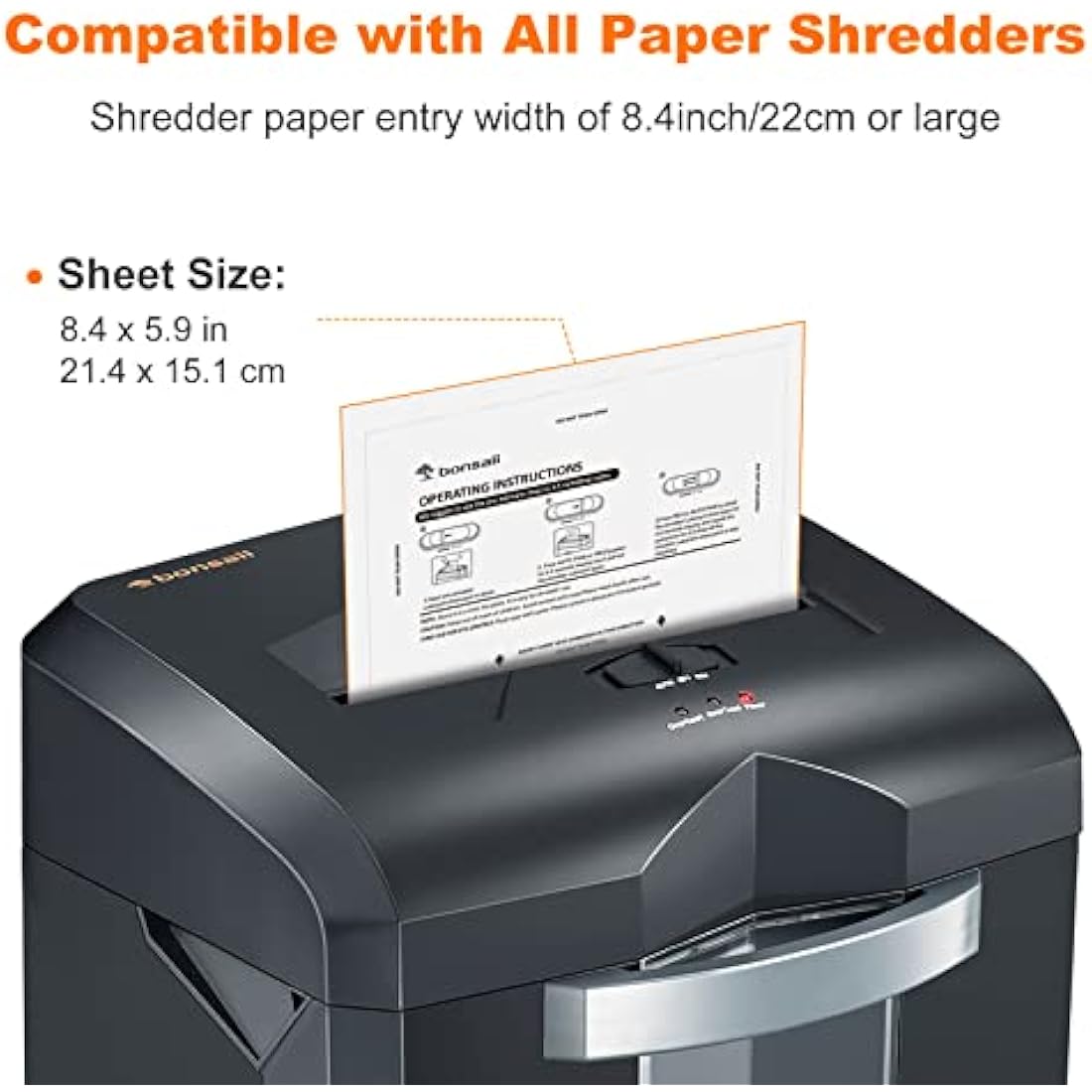 Bonsaii Paper Shredder Lubricant Sheets - Pack of 12