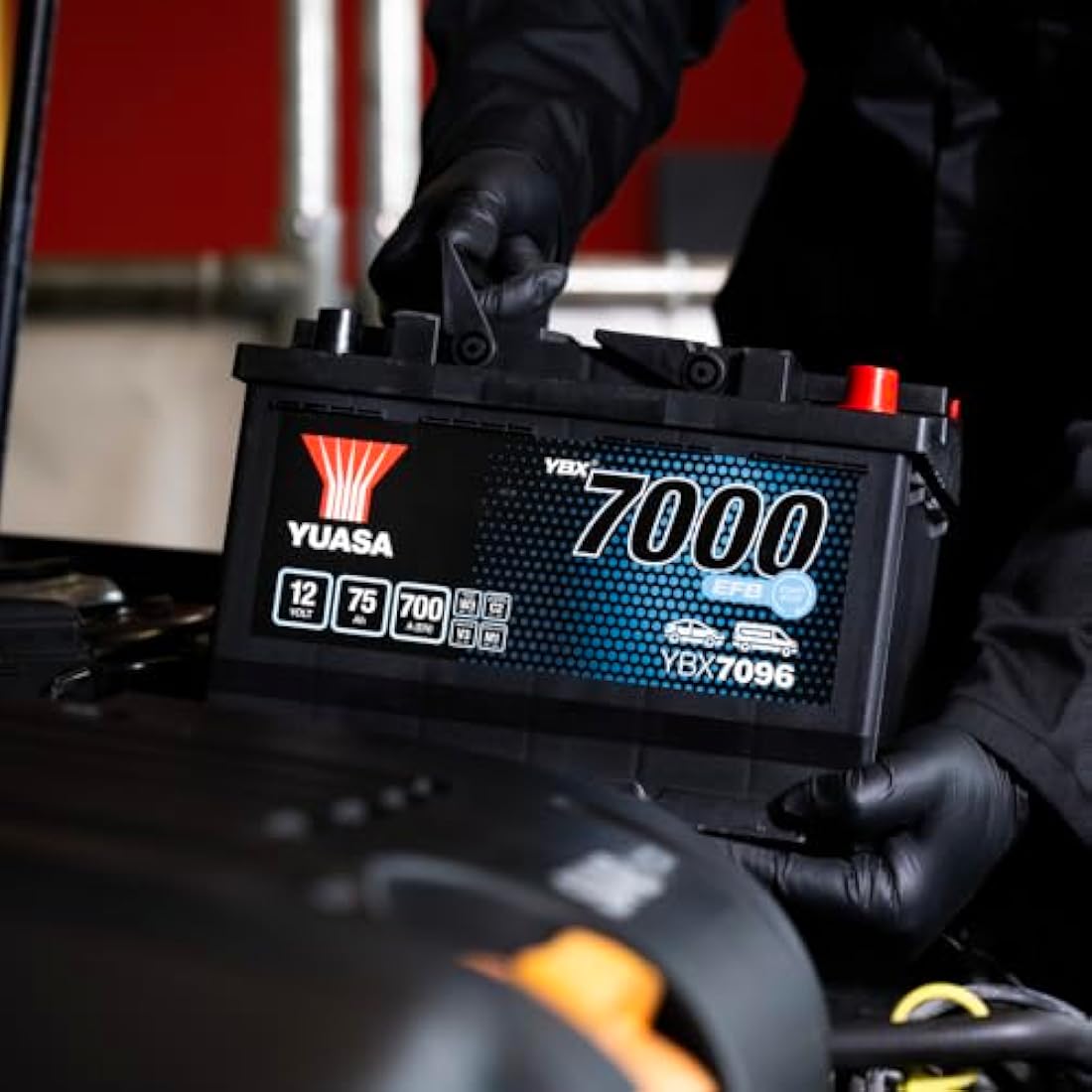 Yuasa YBX7096 12V 75Ah 700CCA EFB Maintenance Free Start Stop Car Battery