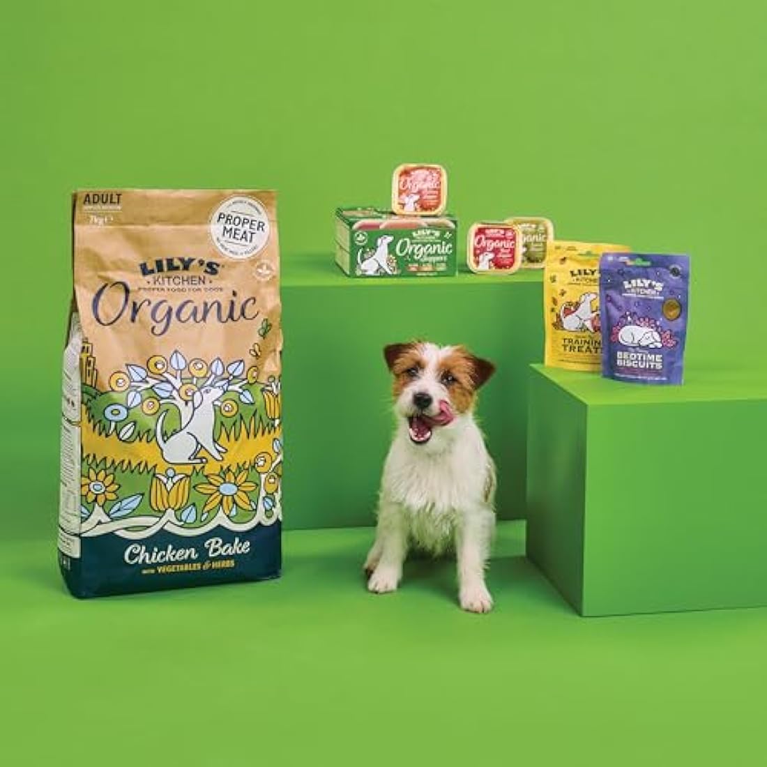 Lily’s Kitchen Made with Natural Ingredients Adult Wet Dog Food Tray Organic Beef 11 x 150g