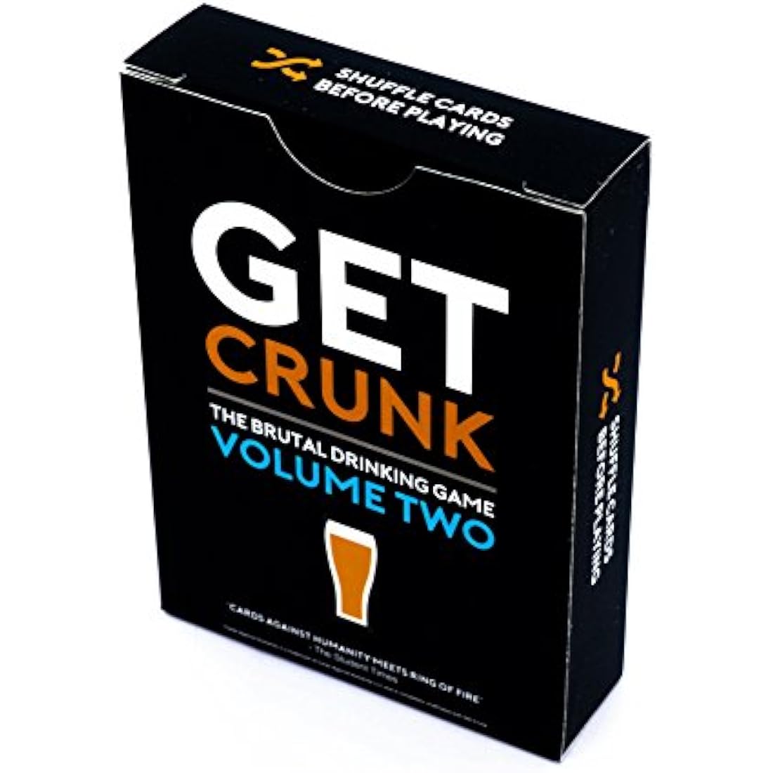 Get Crunk Volume 2 - The Brutal Card Drinking Game for Students, Pre Drinks, Stag & Hen Parties. You will be abused!