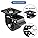 W B D WEIBIDA Plate Swivel Caster Wheels 3-Inch Heavy Duty, 4400lbs Load Capacity, Low Gravity Center Design, Black with Brake, Sturdy Nylon Wheels for Industrial, Set of 4